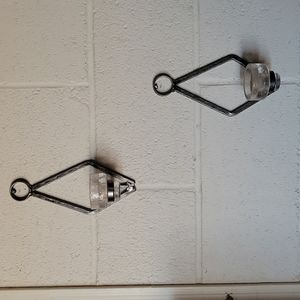 Set of 2 Mid-century Modern Swedish Candlesticks